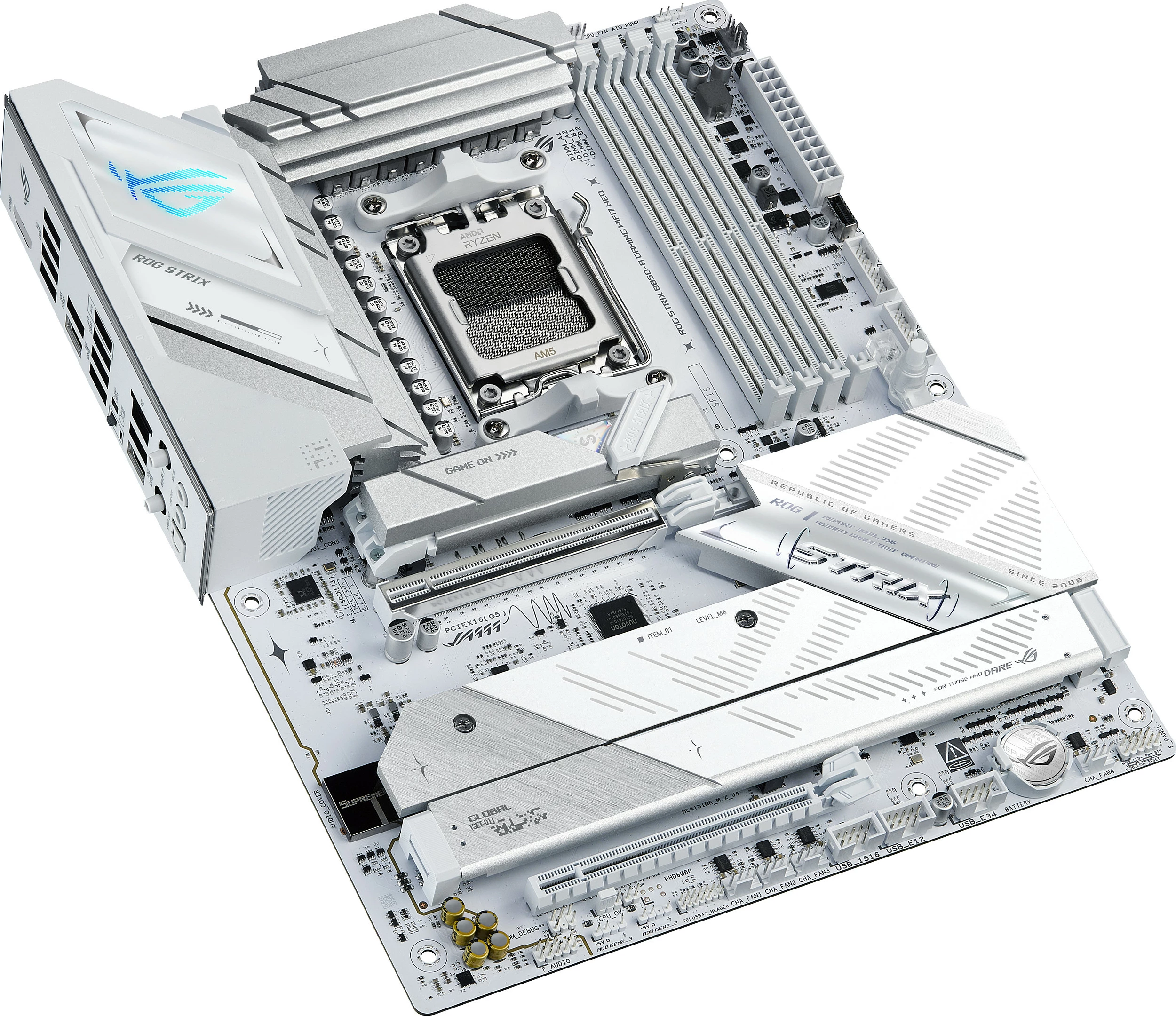 Pllakë amë ASUS ROG STRIX B850-A Gaming WiFi 7 Neo, Socket AM5, DDR5 deri 256GB, 5G LAN, e bardhë