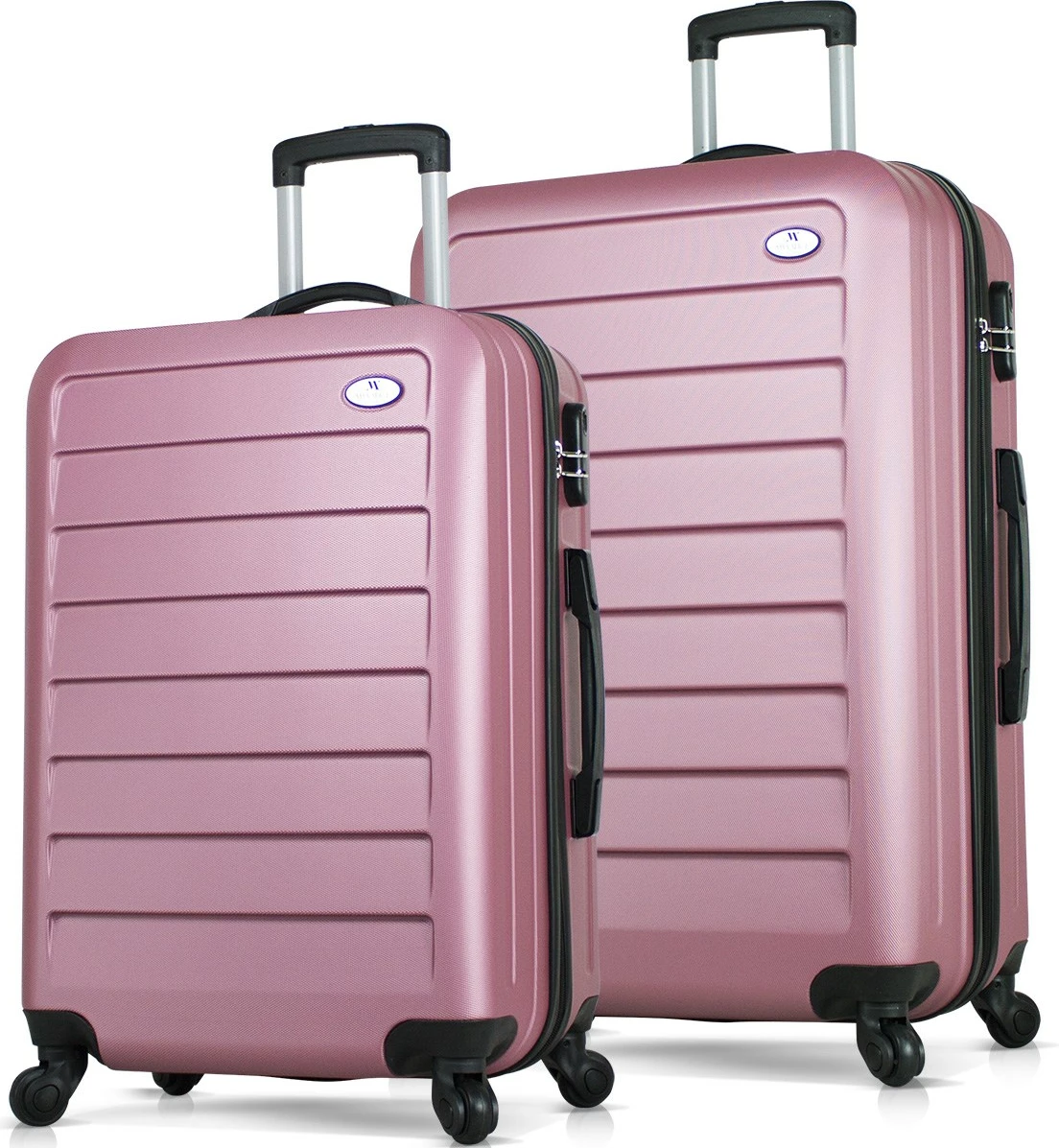 Set valixhesh (2 copë), ngjyrë rozë e artë, Zoozie Bags, 6509