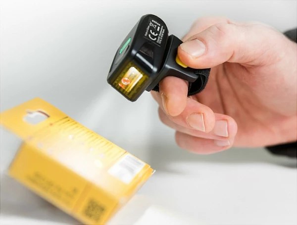Skaner barkodi unazë DeLOCK Ring, 1D/2D, Bluetooth 4.1 & 2.4GHz, 380mAh, i zi