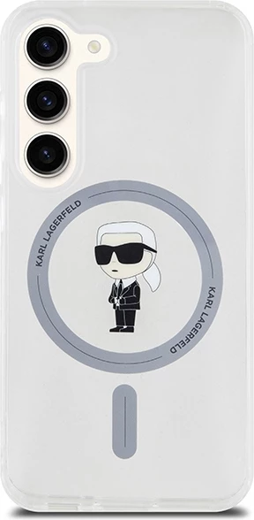 Mbështjellës Karl Lagerfeld IML Ikonik MagSafe për Samsung Galaxy S24, Transparent