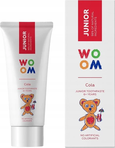 Pasta dhëmbësh për fëmijë Woom Junior Cola 50ml