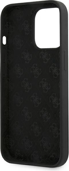 Mbështjellës Guess GUHMP13LLSLMGBK për iPhone 13/13 Pro 6.1", silikon, MagSafe, zi