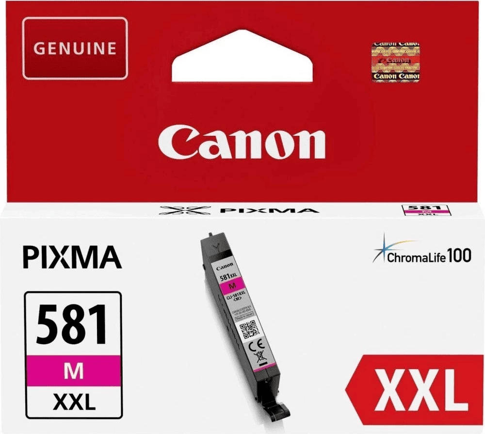 Kartricë boje, Canon, CLI-581MXXL (1996C001), XXL 11.7 ml, rendiment 760 faqe, Magenta