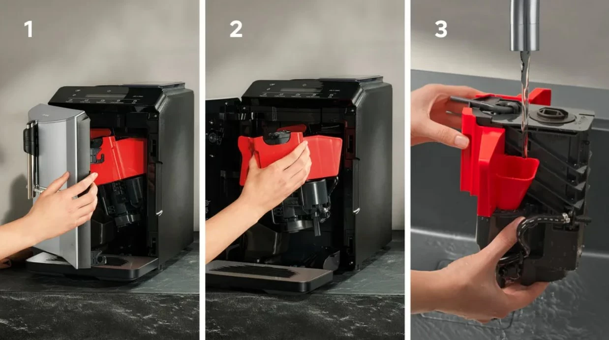 Makineri ekspresi Siemens TF303E01 EQ300, 1300W, argjend