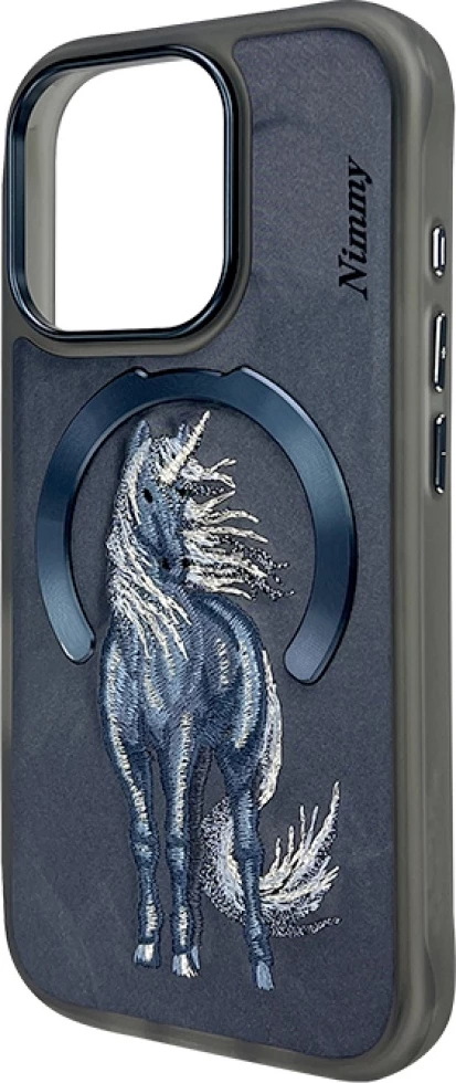 Mbështjellës MagSafe Nimmy Magnetic Fantasy Animal për iPhone 16 Pro Max 6.9", TPU/PU, Blu