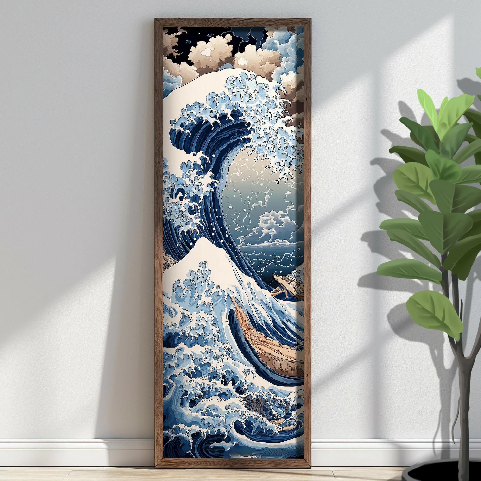 Pikturë dekorative me kornizë, MDF, Wallity, EMR097, shumëngjyrëshe, 40x120x3.5cm