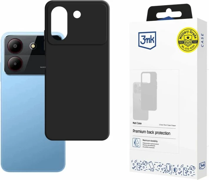 Maskë telefoni 3mk Protection Matt Case për ZTE Blade A54, e zezë