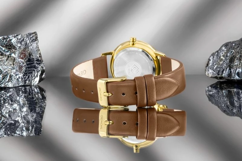 Orë dore femrash Giewont GW4130-A2, e artë, rrip lëkure