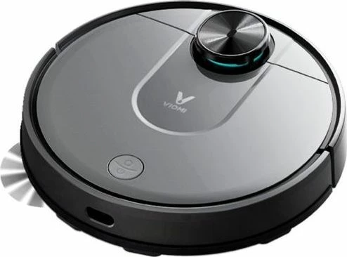 Robot fshesë me korrent Viomi V2 Pro, me fshirje dyshemeje, Wi‑Fi, 0.6L, e zezë