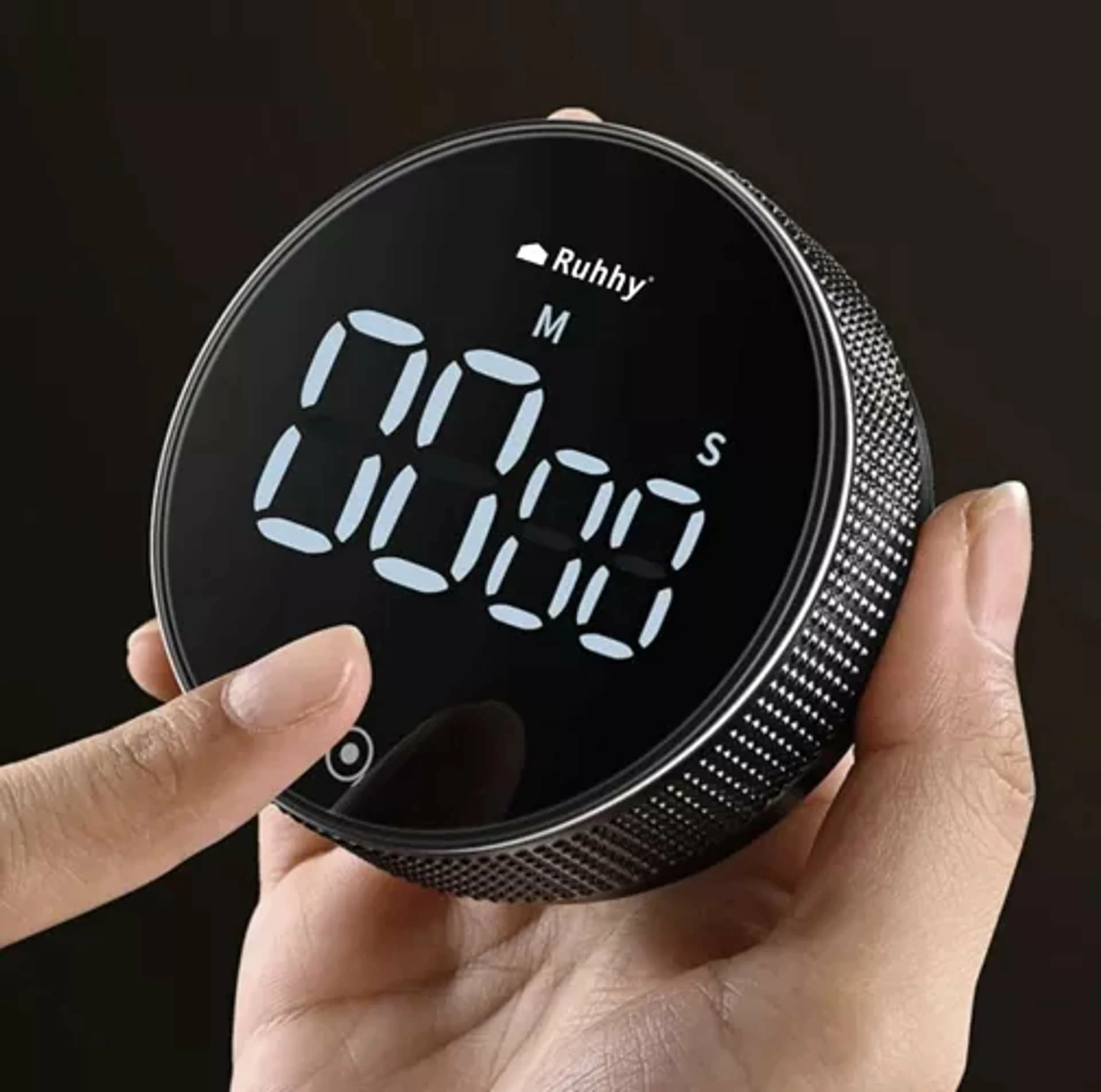 Timer digjital Tadar 5900779944022, magnetik, LCD, 0–99 min 55 sek, 3xAAA, e argjendtë