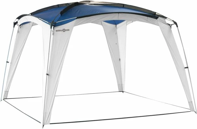 Paviljon kampingu BRUNNER Medusa II 0102034N.C30 300x300 cm, 2 mure anësore + çantë ruajtjeje, jeshile
