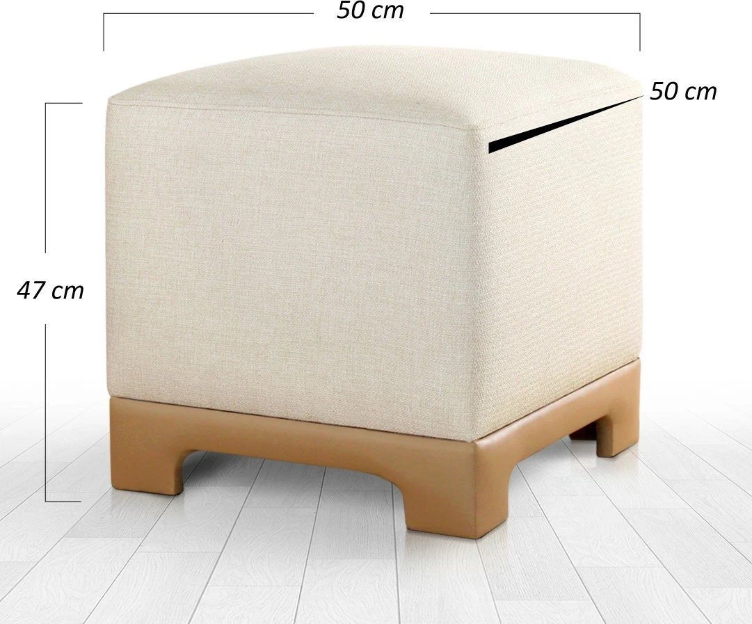 Puf Atelier del Sofa, Lenover, krem-bezhë