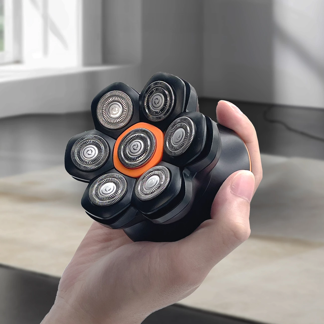 Makinë rroje MAXGROOM JK-1688, 7-koka, IPX6, USB-C, me display, e zezë, set me kabllo