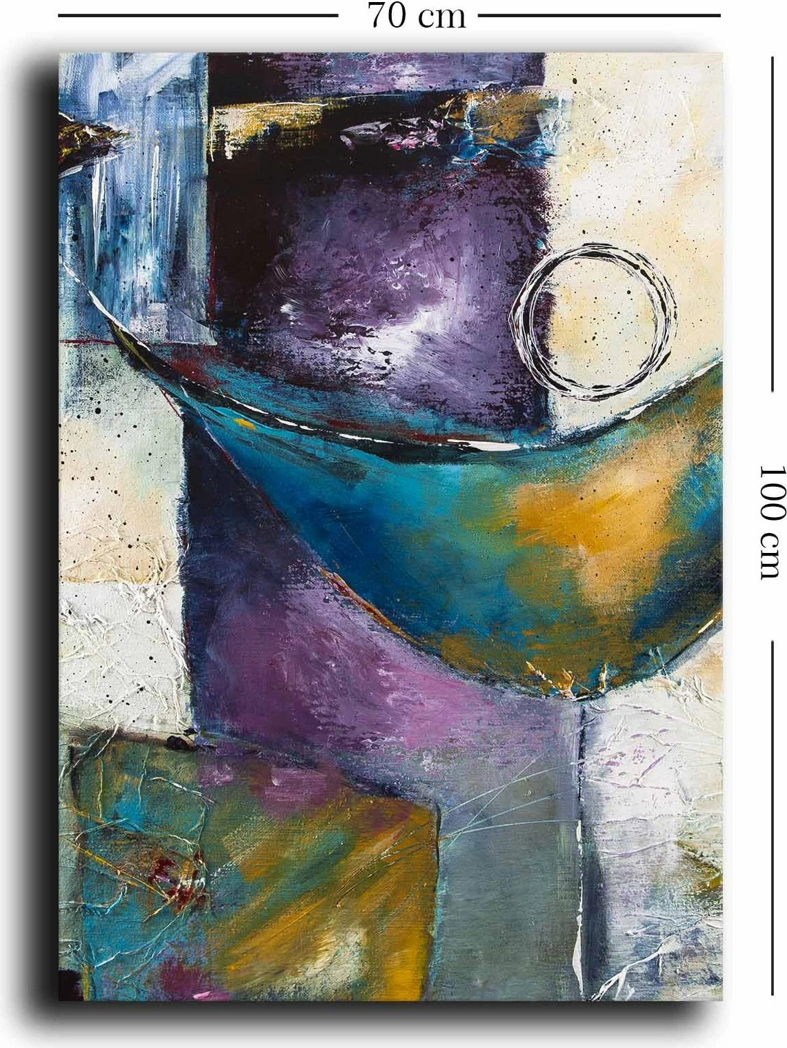 Pikturë dekorative në kanavacë, shumëngjyrëshe, 70x100cm, Wallity 70100NISC-005