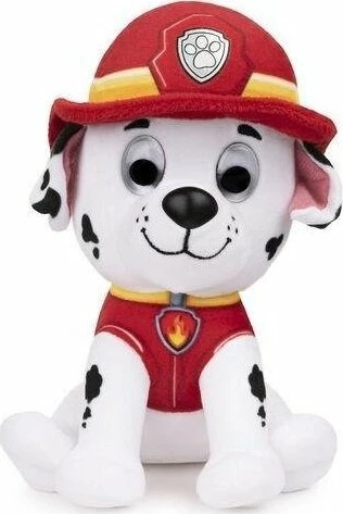 Lodër pelushi Spin Master Gund Paw Patrol Marshall 15 cm, bardhë/kuqe