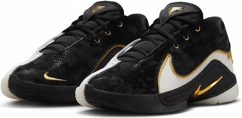 Atlete basketbolli Nike LeBron XXII BHM GS HV8616-100, nr. 40, zi/bardhë me detaje ari