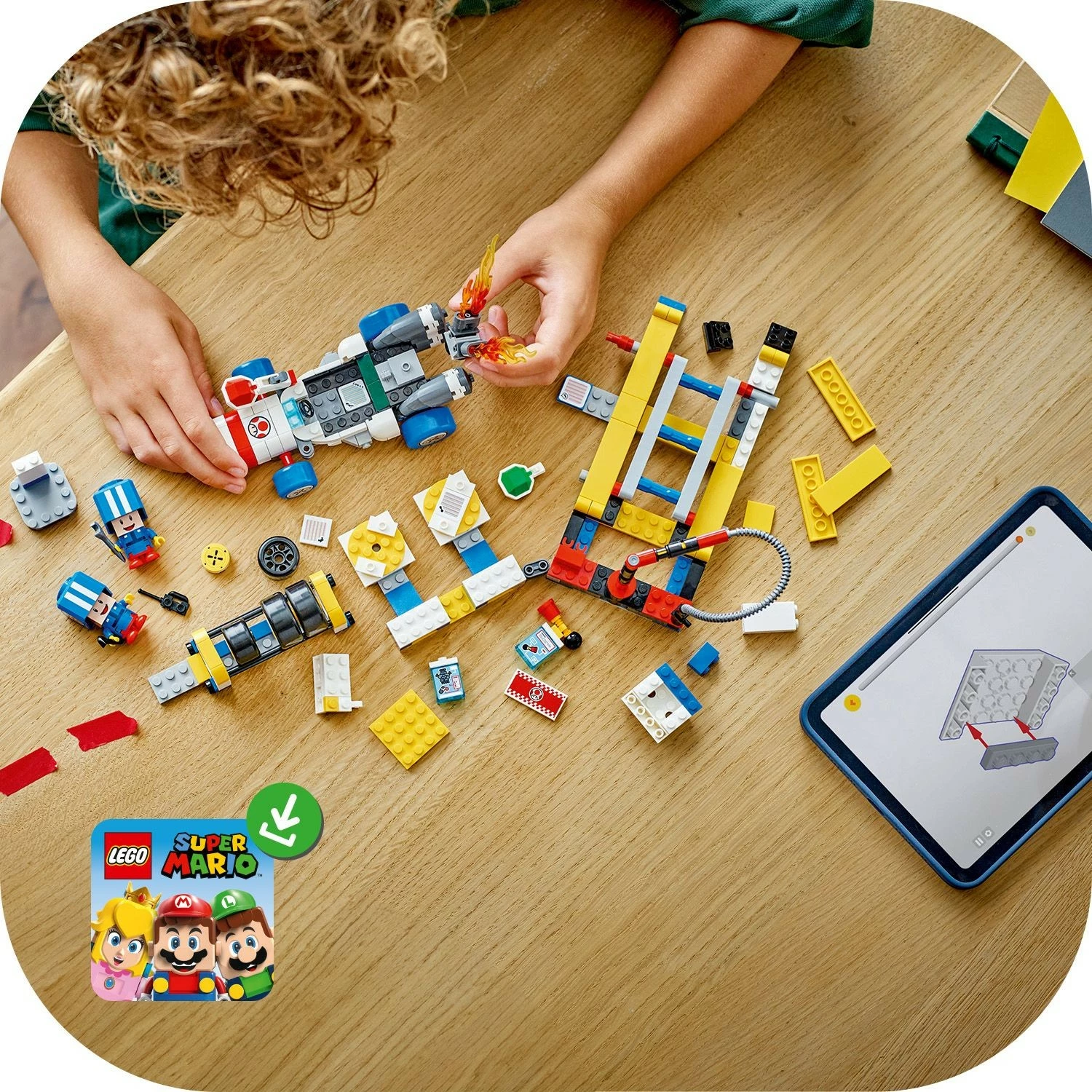 Set ndërtimi LEGO Mario Kart Toad's Garage, 390 pjesë, plastikë, shumëngjyrësh