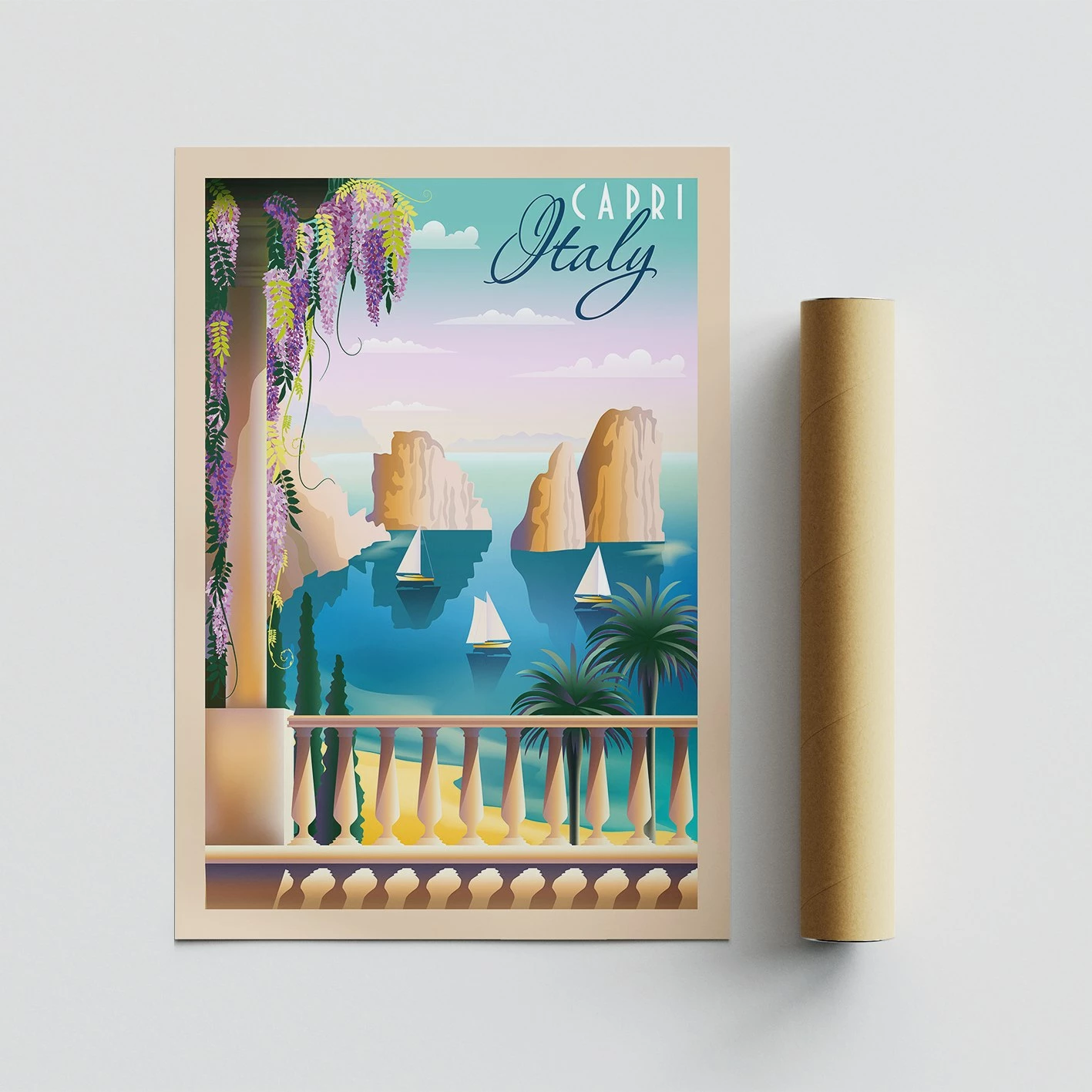 Poster A4, Wallity, Itali - 1960