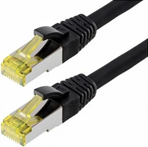 Kabllo rrjeti Helos Patchkabel Cat6a GHMT, RJ45, 15m, e zezë