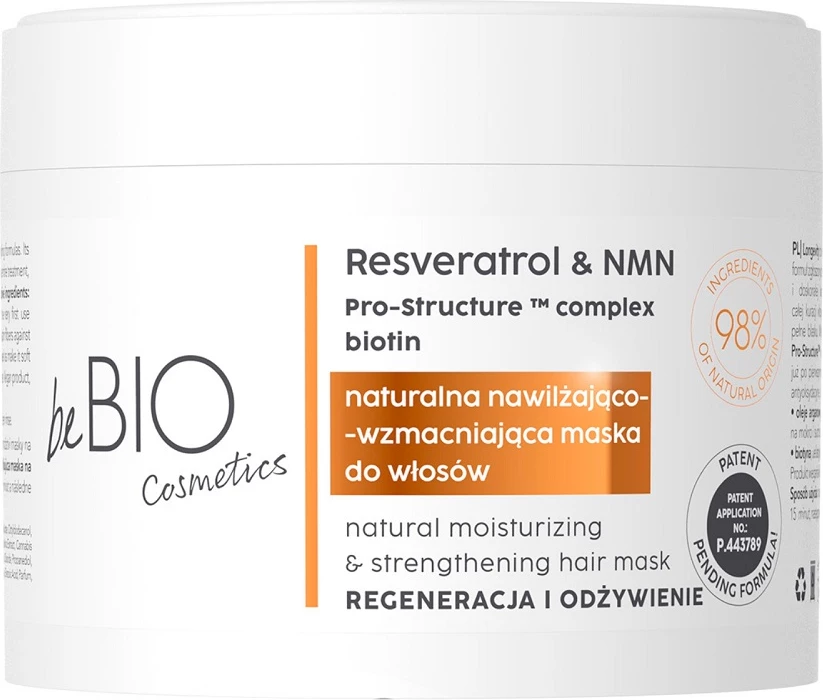 Maskë për flokë për femra BeBio Ewa Chodakowska Longevity Natural Hair Mask Regeneration and Nourishment, 250ml