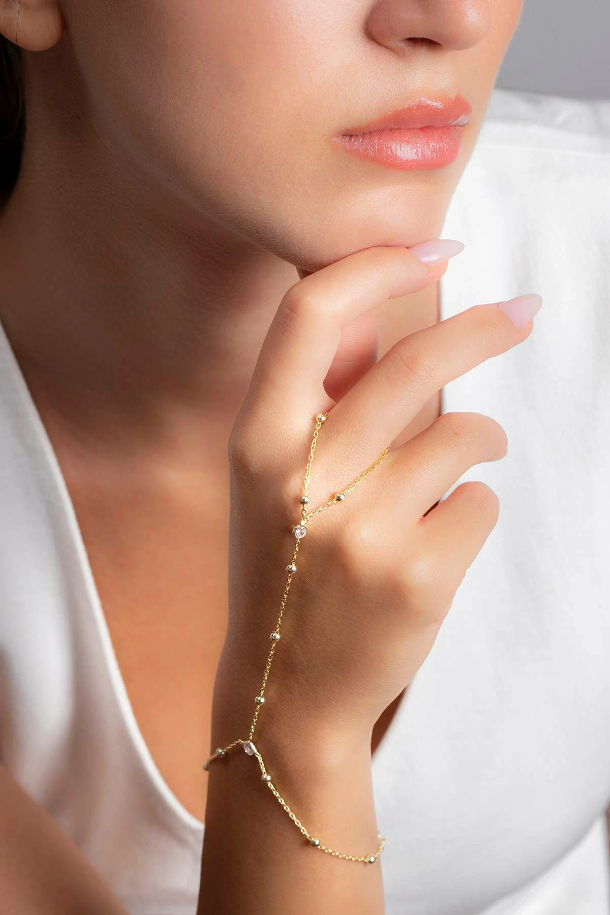 Zinxhir argjendi ngjyrë ari Jumeon, TFNY65250A