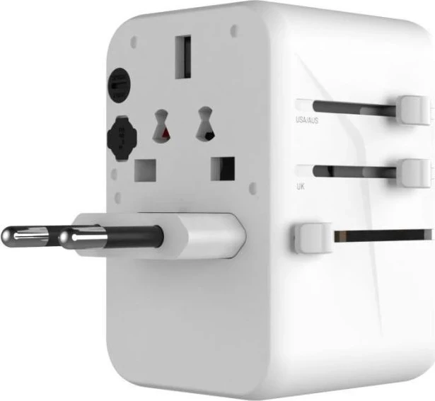 Karikues Fixed 3x USB-C + 2x USB-A 65W i bardhë