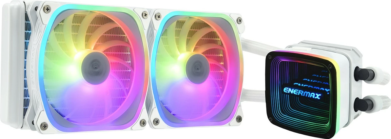 Ftohës uji Enermax Aquafusion ADV ELC-AQFA240-SQA-W, 240mm, RGB, i bardhë