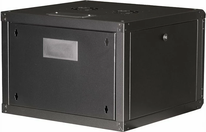 Kabinet rrjeti 19" Equip PM, 7U, 600x600mm, derë xhami, i zi