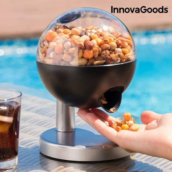Dispenser automatik për karamele dhe fruta të thata InnovaGoods V0100914, me sensor prekës, 3x AAA, e zezë/argjendtë