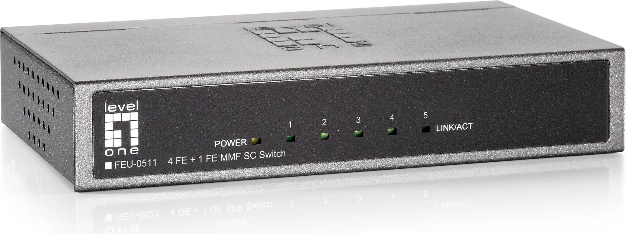 Switch LevelOne FEU-0511, 5-Port, Fast Ethernet, SC Multi-Mode Fiber