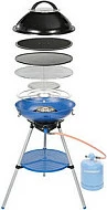 Shporet kampingu Campingaz Party Grill 600, 1 zonë, ndezje piezo, 10.7 kg, zi/kaltër metalik