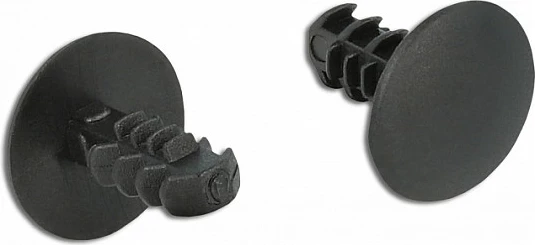 Kapëse kabllosh (fir tree clip) DeLOCK, 10 copë, najlon, të zeza