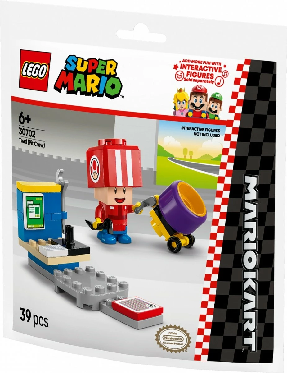 Set ndërtimi LEGO Super Mario 30702 Toad (Pit Crew), 39 pjesë