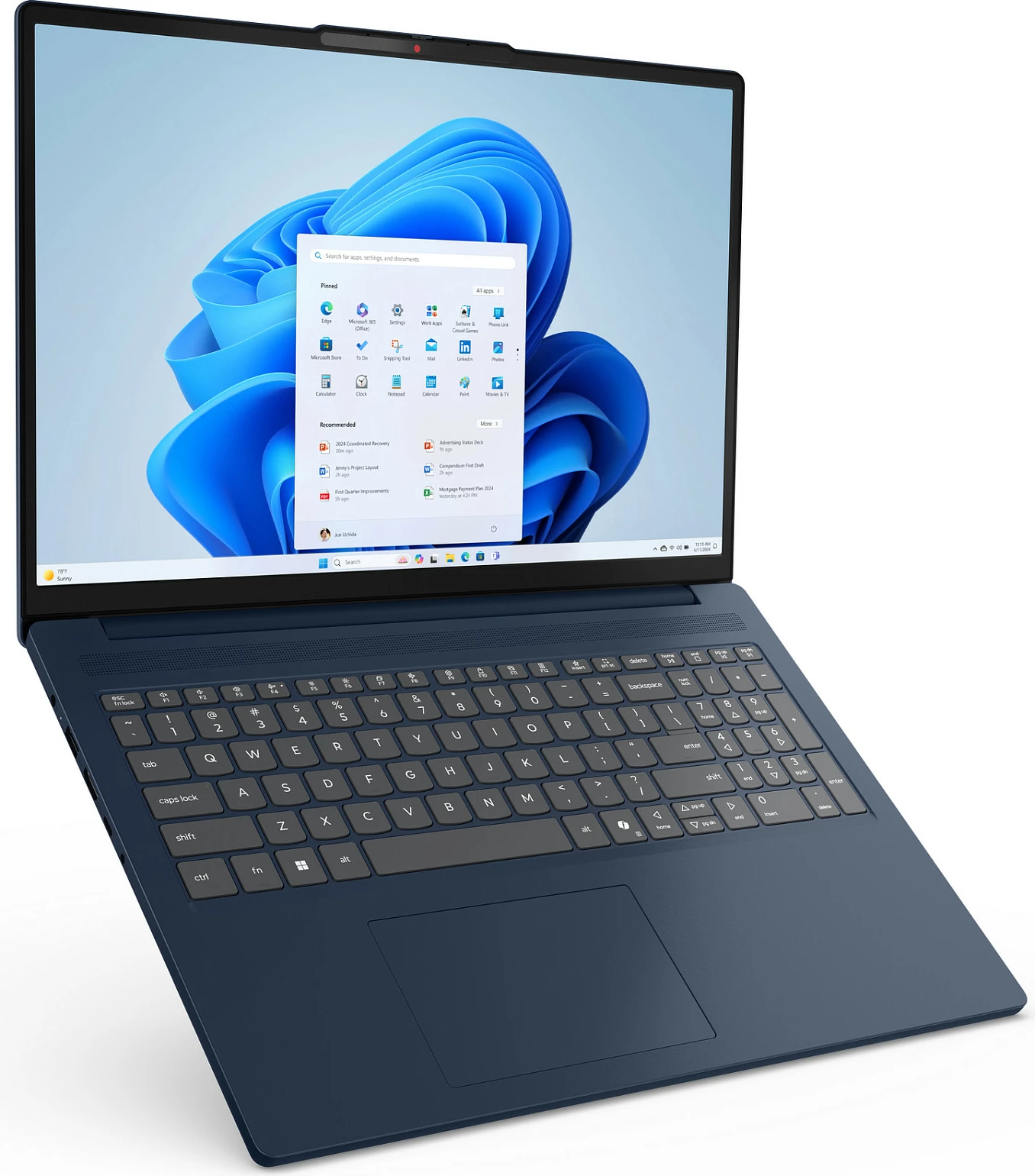 Laptop Lenovo IdeaPad 3 Slim, Ryzen 7, 16GB RAM, 1TB SSD, 16" WUXGA, Windows 11 Home, Cosmic Blue
