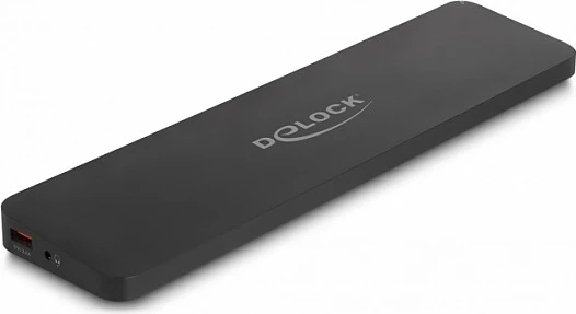 Docking station DeLOCK USB-C Triple Display DisplayLink 4K, 2x HDMI + DisplayPort, LAN, SD/microSD, USB PD 80W, e zezë
