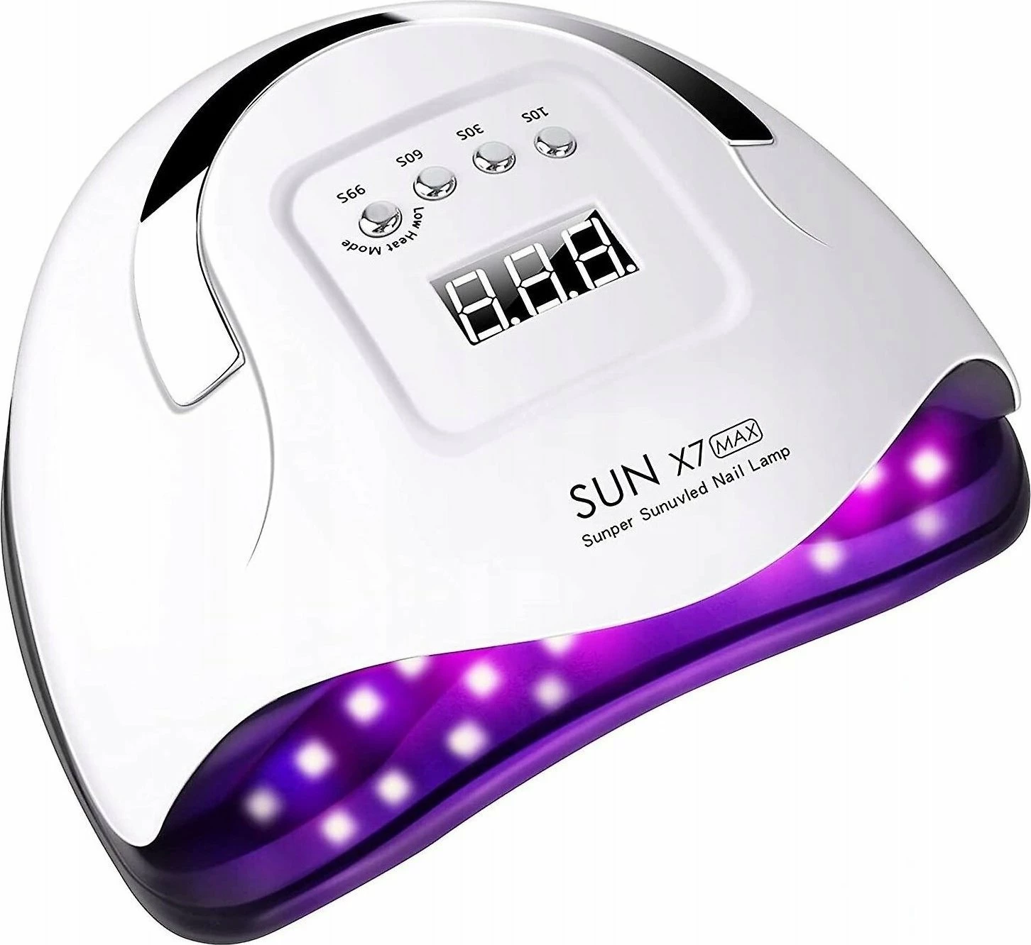 Lampë për thonj ExtraLink Beauty LED UV 180W, LCD, sensor lëvizjeje, e bardhë