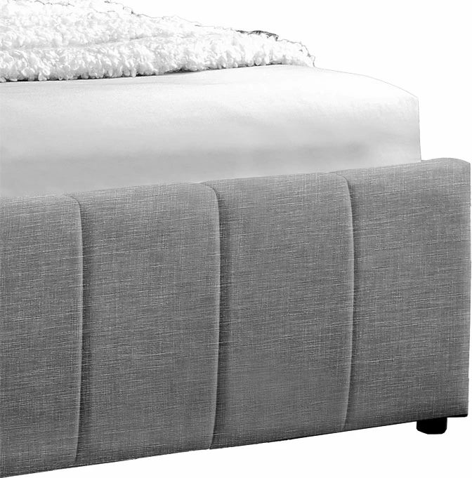 Krevat dopio Tatiana me stof anthracite me depozitë 160x200cm