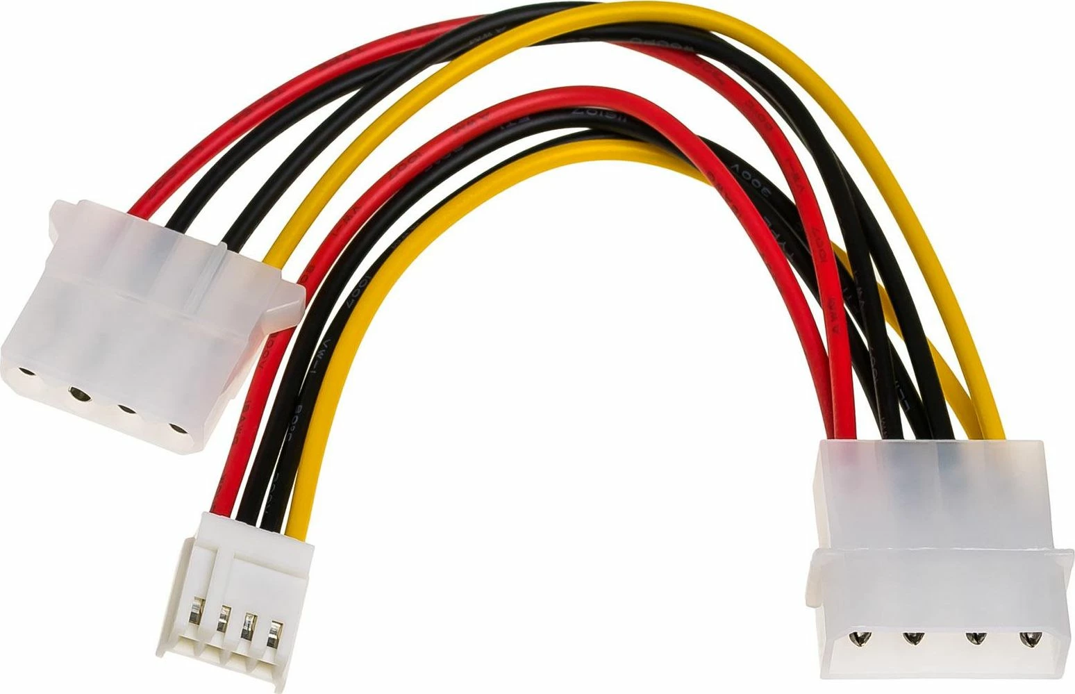 Adapter kabllo Akyga AK-CA-14 Molex x2 në miniMOLEX 4-pin, 0.15 m, multicolor