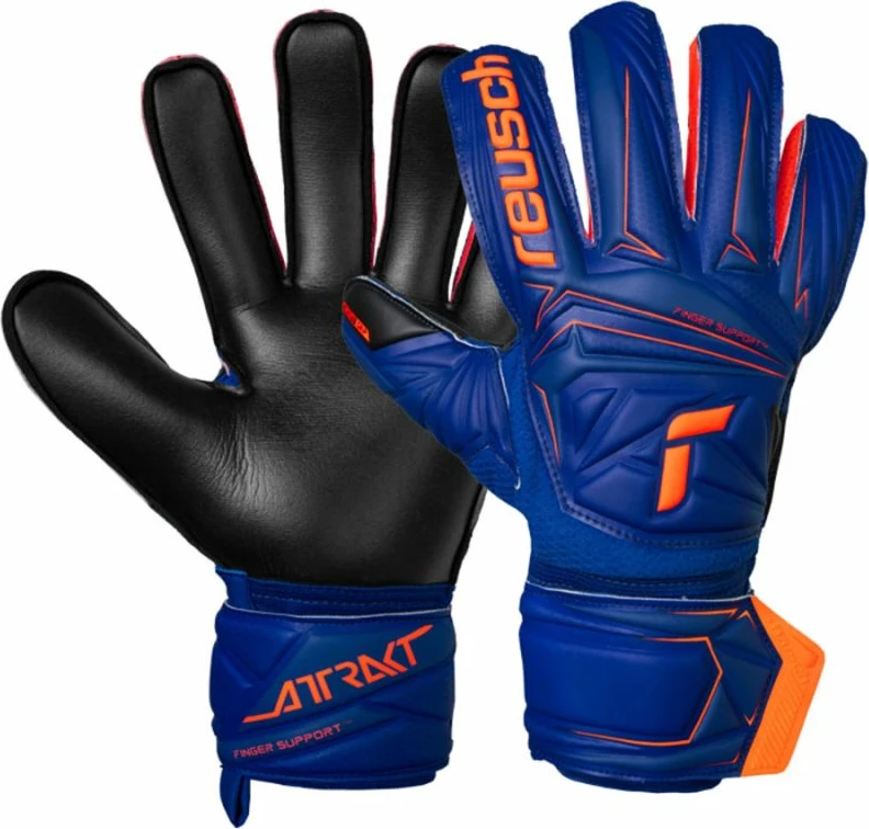 Doreza portieri Reusch Attrakt Infinity Finger Support, të zeza