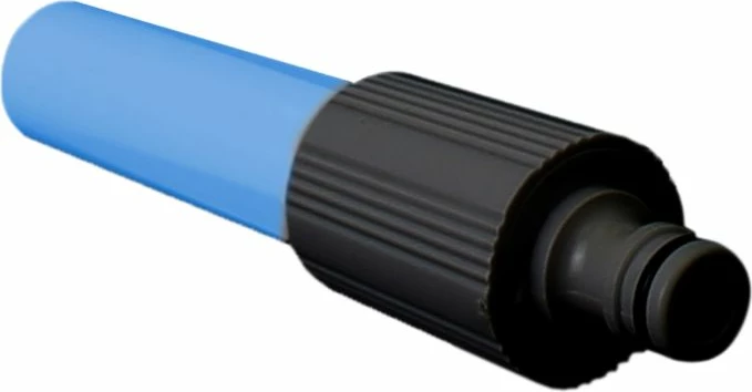 Rrotë mbështjellëse zorre uji BRUNNER ROLL ON 2.0 15 m, blu/gri, set me lidhësa të shpejtë dhe grykë spërkatëse