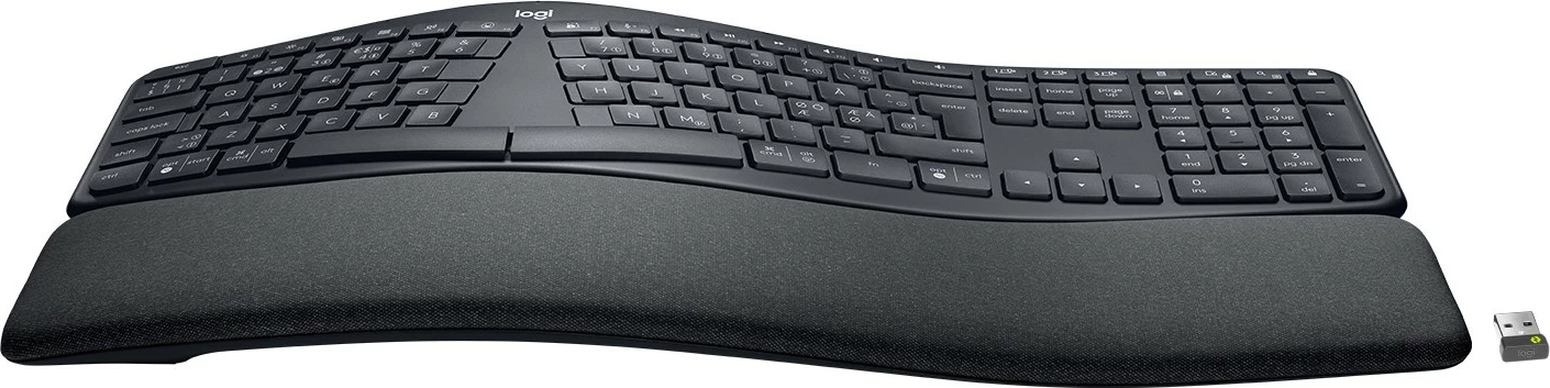 Kasë Logitech ERGO K860 for Business, wireless, Nordic, grafit