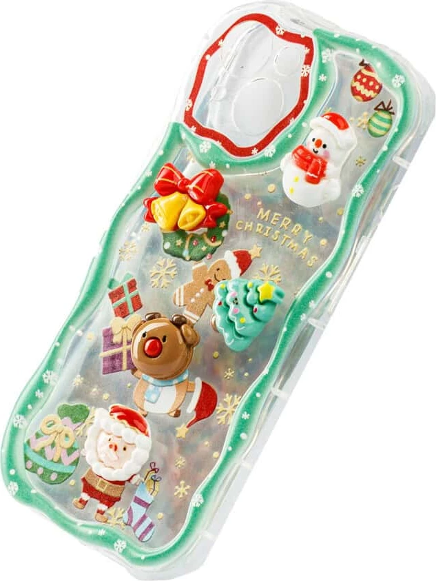 Fotroll për telefon TECH TIME Christmas Edition Green (IP13PRO)