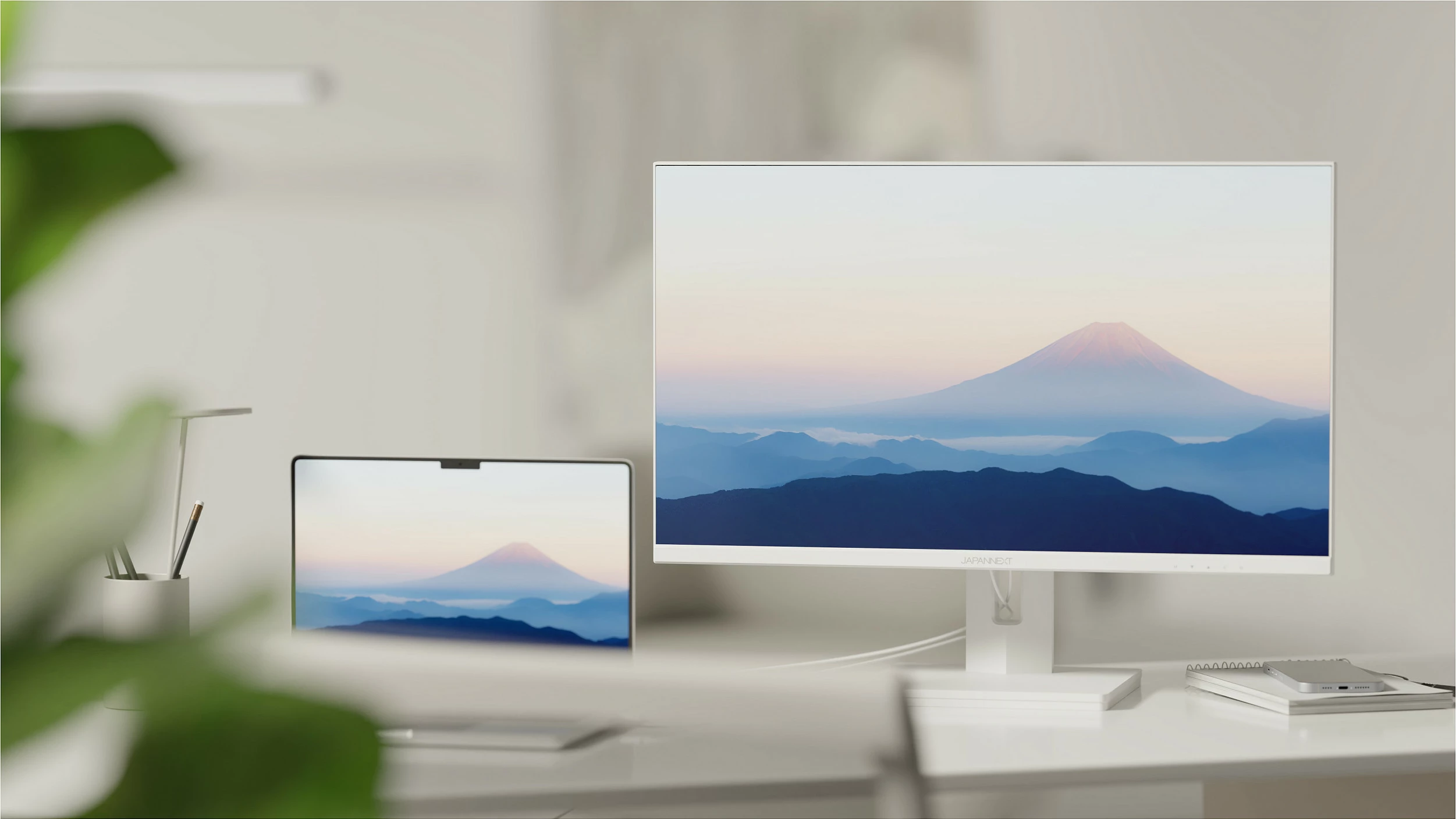 Monitor JAPANNEXT JN-IPS270UHD60F-C65W-HSP-W, 27", IPS, 4K UHD, 60Hz, USB-C 65W, i bardhë