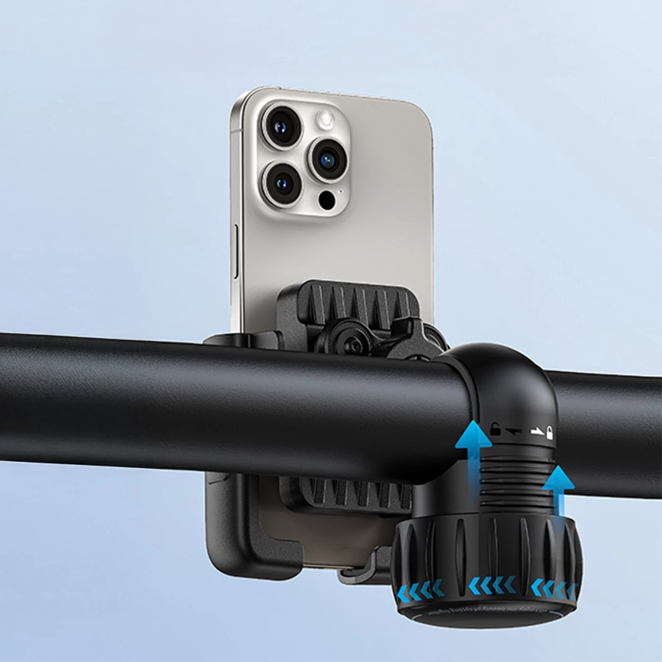 Mbajtës celulari Baseus GoTrip për biçikletë/skuter/moped, i zi