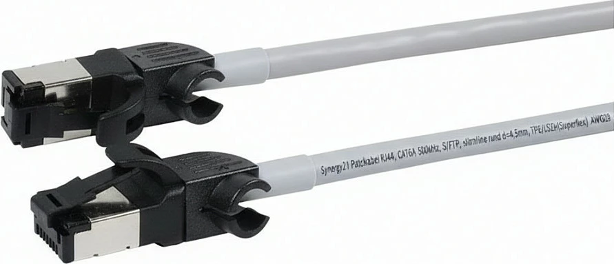 Kabllo rrjeti Synergy21 Patch RJ45 CAT6A 7.5m S/FTP slim 500MHz, gri