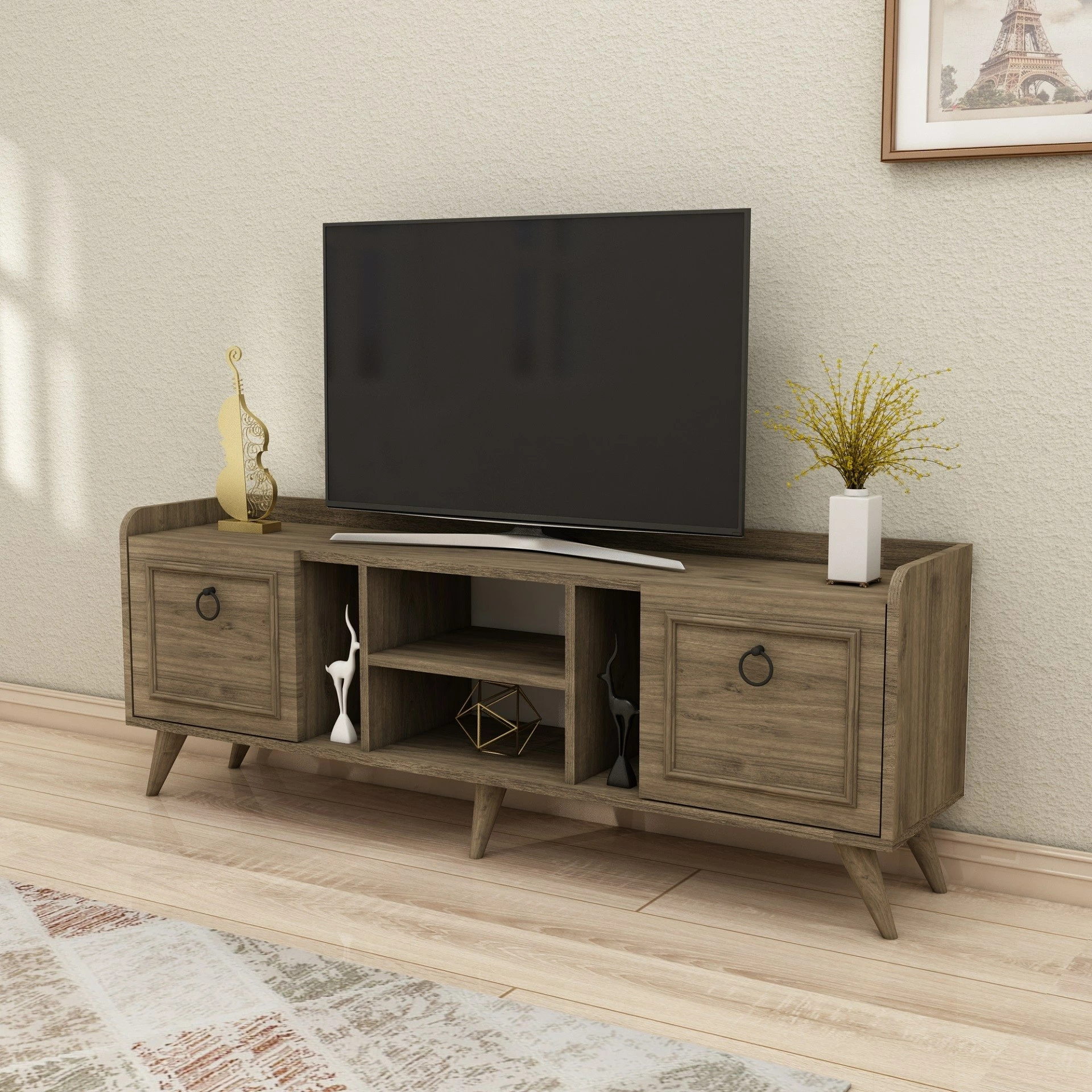 Komodë TV Hanah Home, ngjyrë arrë, Ruby