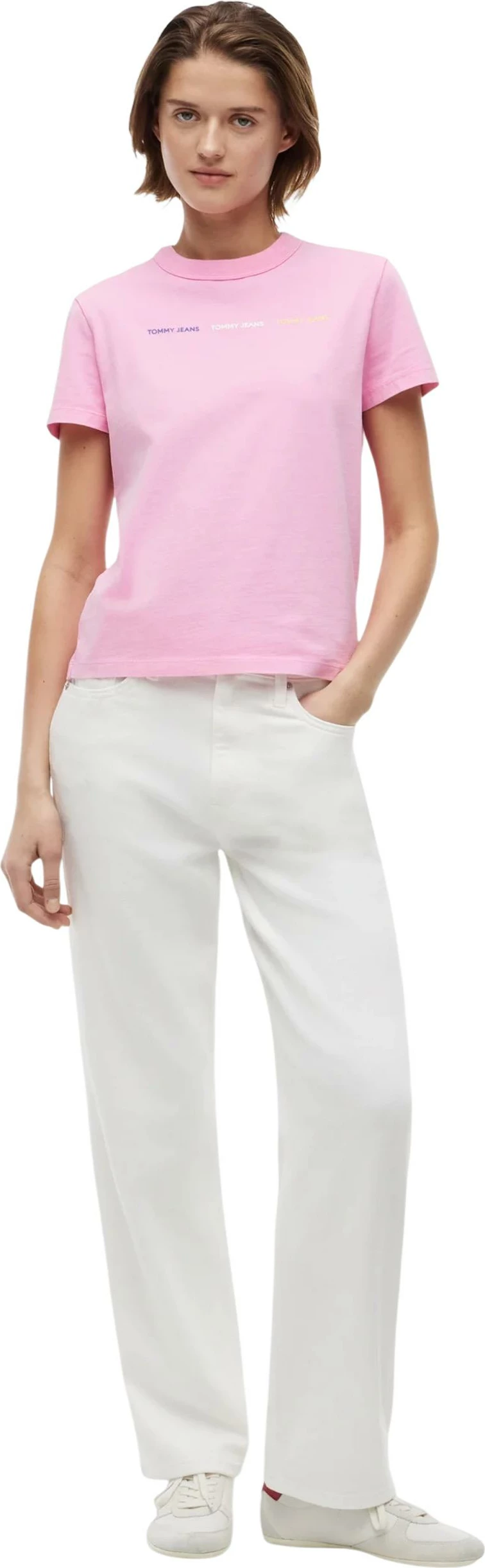 Maicë për femra Tommy Hilfiger Jeans DW0DW22905, rozë [Madhësia: L]