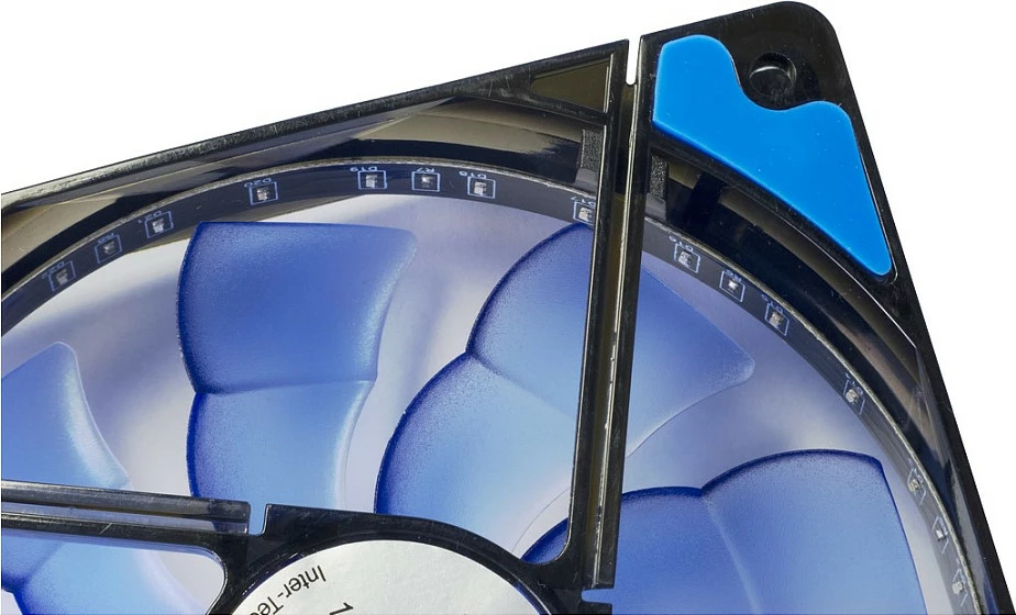 Ventilator për kasë Inter-Tech ARGUS L-12025, 120mm, LED blu
