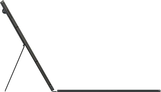 Mbështjellës me tastierë Samsung EF-DX915BBGGDE, QWERTZ, Galaxy Tab S9 Ultra, e zezë