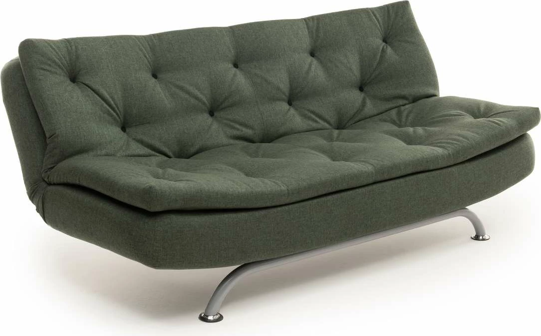 Divan-krevat treshe, ngjyrë e gjelbër, Rivo, Atelier del Sofa
